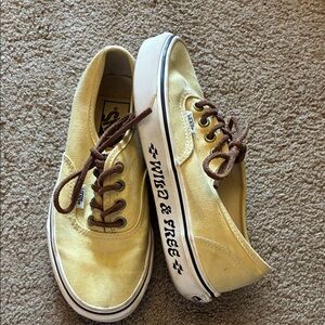 Vans x Parks Project Authentic "Wild & Free" Mellow Yellow Sneakers